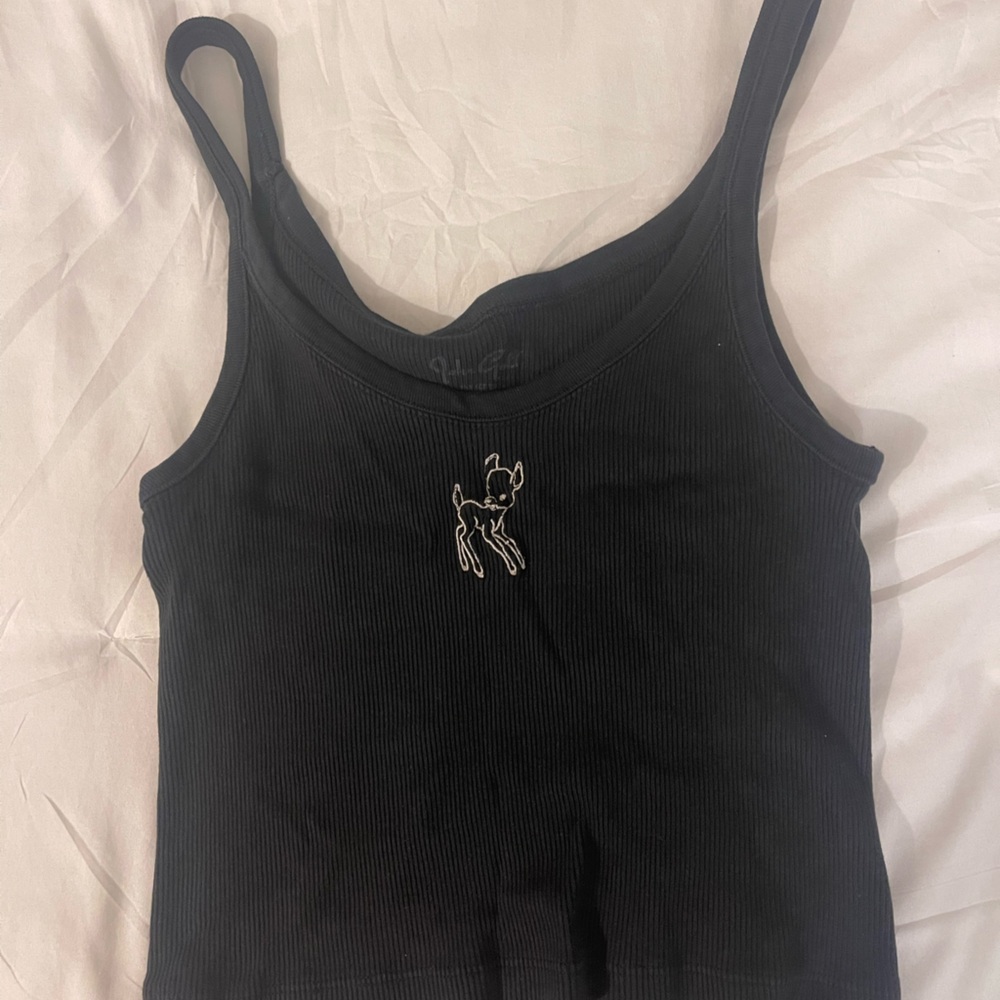 Brandy Melville Black Ribbed Tank Top
